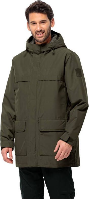 Jack Wolfskin Winterlager Parka Men Waterdichte winterjas Heren XXL island moss island moss