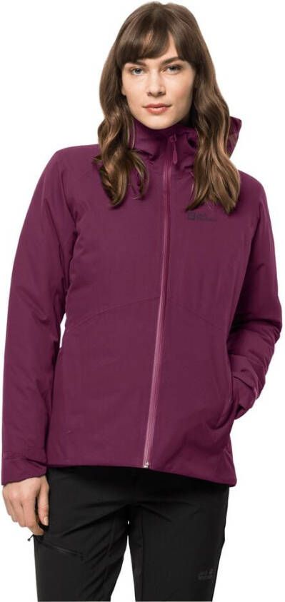 Jack Wolfskin Wisper Ins Jacket Women Waterdicht winterjack Dames XL purper wild berry