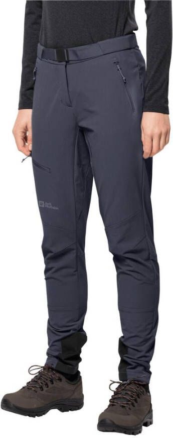 Jack Wolfskin Ziegspitz Pants Women Trekking-softshellbroek Dames 38 graphite