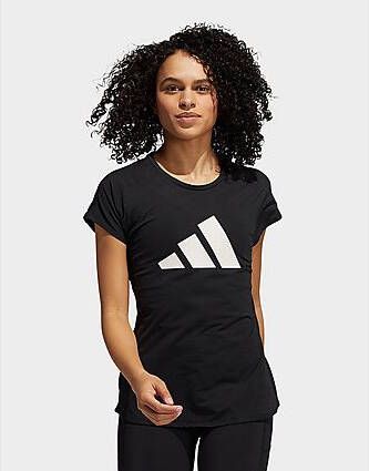 Adidas 3-Stripes Training T-shirt Black White- Dames