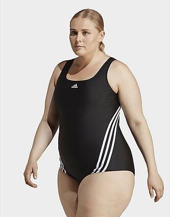 Adidas 3-Stripes Zwempak (Grote Maat) Black White- Dames