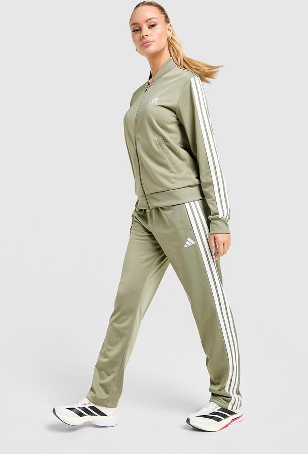 Adidas 3-Stripes Essential Tracksuit Groen- Dames Groen