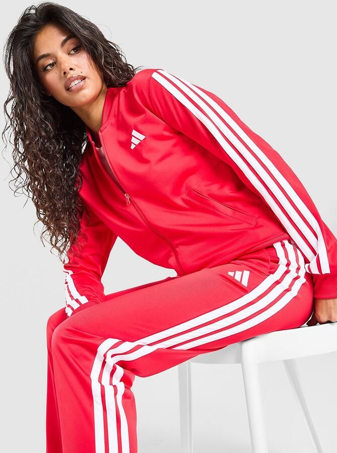 Adidas 3-Stripes Training Tracksuit Rood- Dames Rood