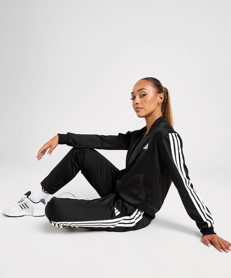 Adidas Originals Essentials 3-Stripes Track Suit Women Sportkleding zwart Maat XS Kleding