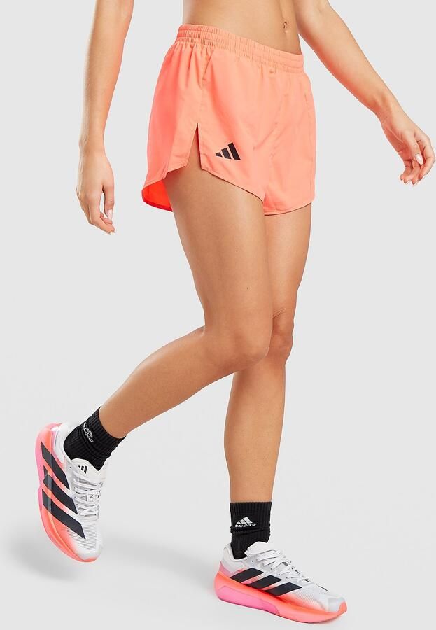Adidas Adizero Essentials Split Hem Shorts Roze- Dames Roze