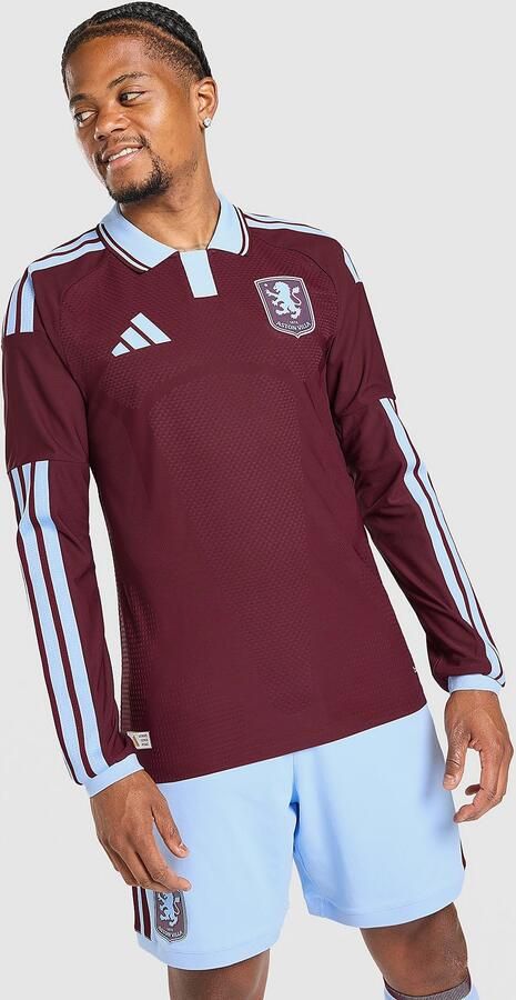 Adidas Aston Villa FC 2026 27 Long Sleeve Home Shirt Roze- Heren Roze