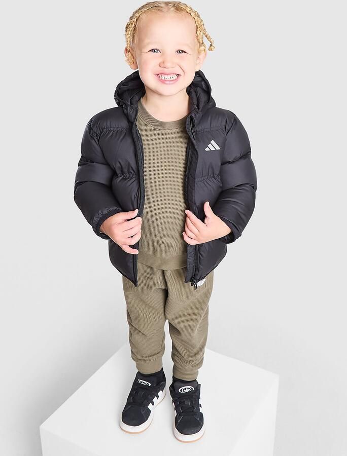 Adidas Badge of Sport Padded Jacket Infant Zwart Kind Zwart