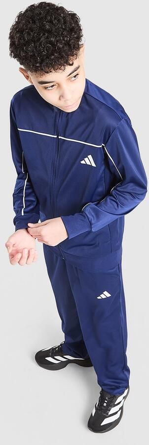 Adidas Badge of Sport Piping Tracksuit Junior Blauw