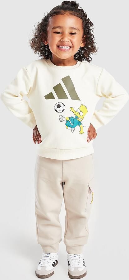 Adidas Badge Of Sports The Simpsons Crew Tracksuit Infant Wit - Foto 7