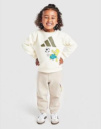 Adidas Badge Of Sports The Simpsons Crew Tracksuit Infant Wit - Foto 8