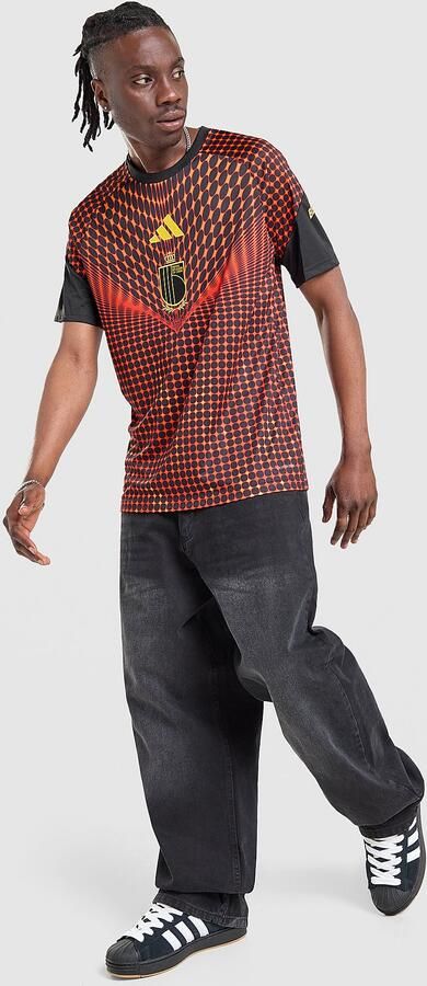 Adidas Belgium 2026 Pre Match Shirt Zwart- Heren Zwart - Foto 2