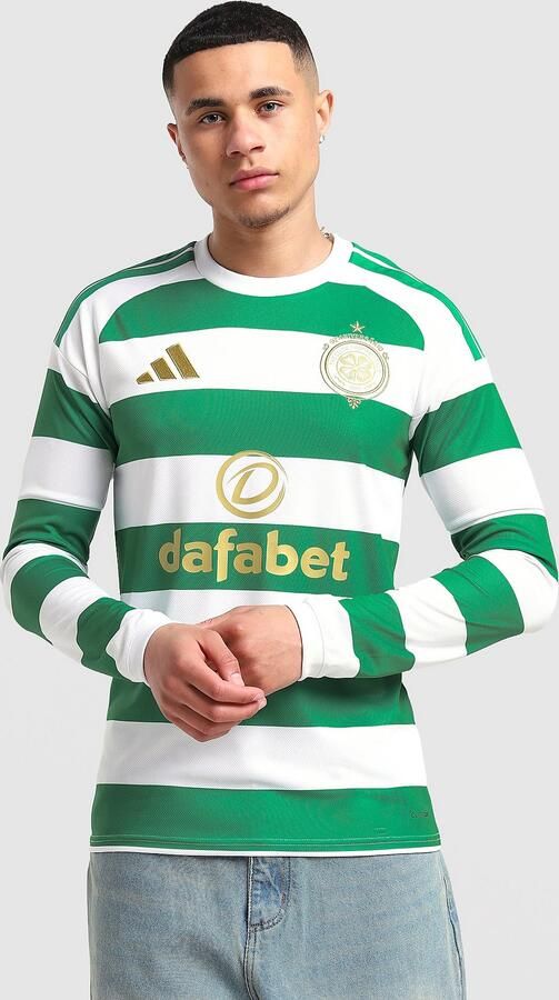 Adidas Celtic FC 2026 27 Long Sleeve Home Shirt Wit- Heren Wit