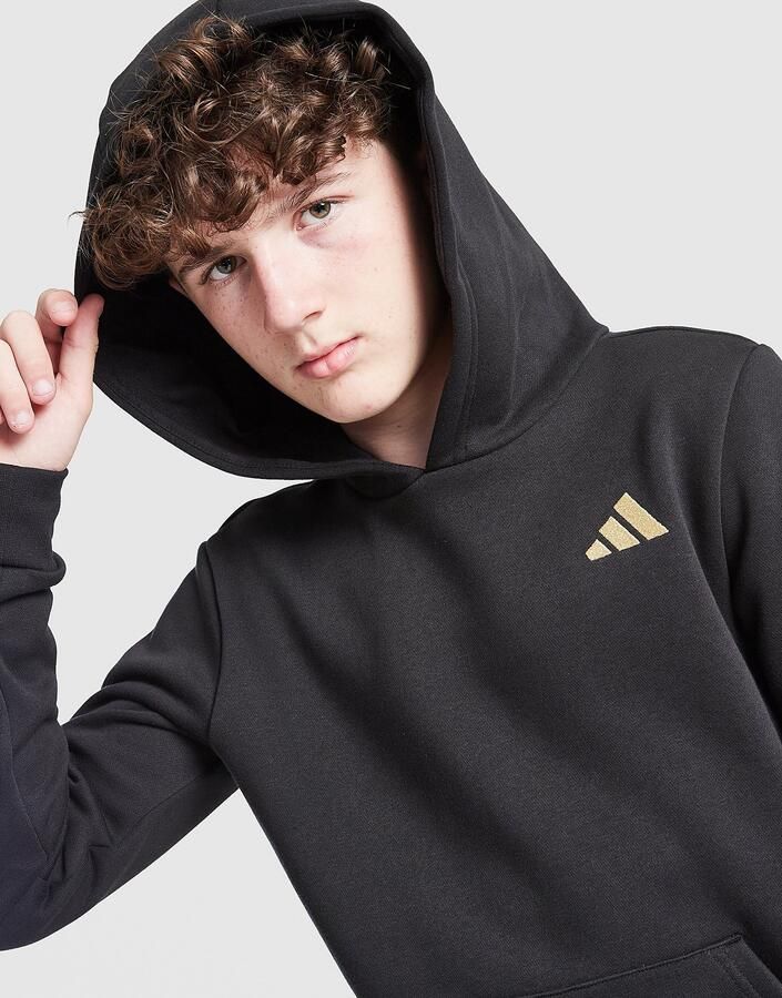 Adidas Core Badge of Sport Hoodie Junior Zwart Kind Zwart