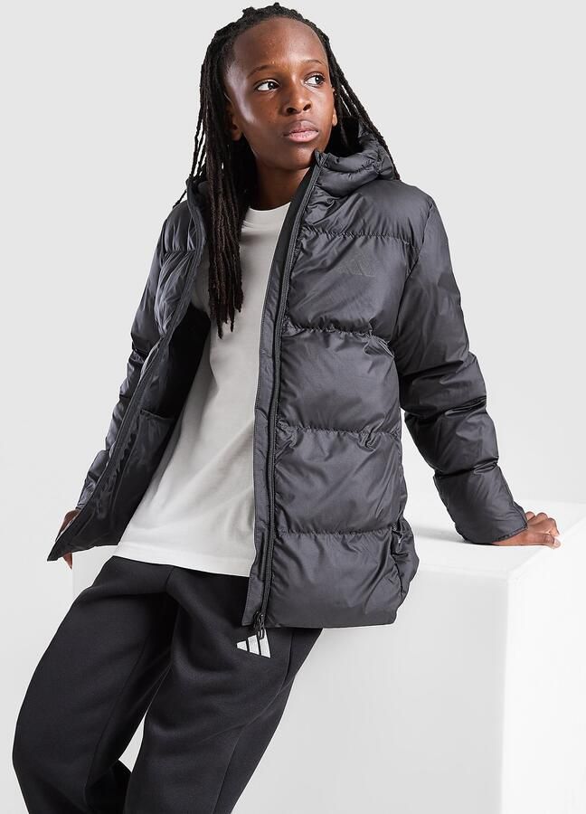 Adidas Core Badge Of Sport Jacket Junior Zwart Kind Zwart