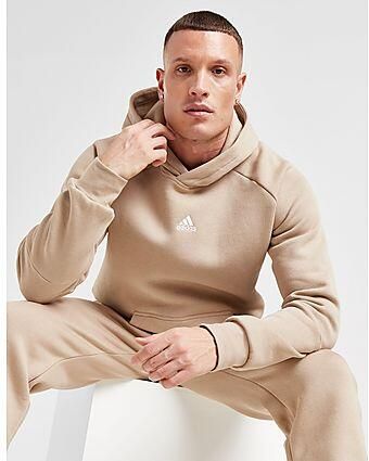 Adidas Essential Fleece Hoodie Stone- Heren Stone