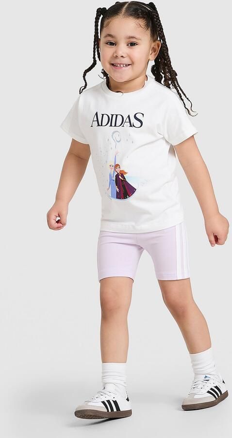 Adidas ' Frozen T-shirt shorts Set Infant Wit - Foto 7