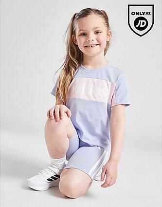 Adidas ' Linear T-Shirt Shorts Set Children Purple