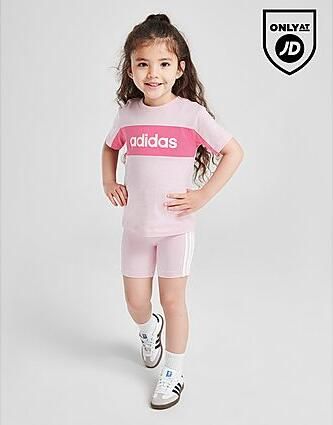 Adidas ' Linear T-Shirt Shorts Set Infant Pink