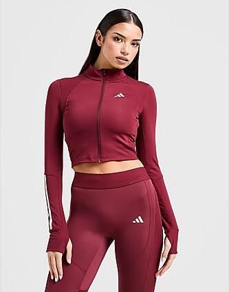 Adidas Sportswear Shirt met lange mouwen en doorlopende ritssluiting