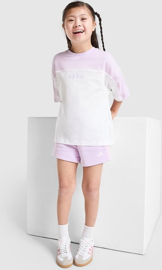 Adidas Linear T-Shirt Shorts Set Children Wit Kind Wit