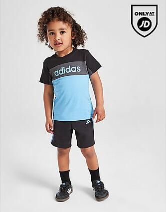 Adidas Linear T-Shirt Shorts Set Kids Black