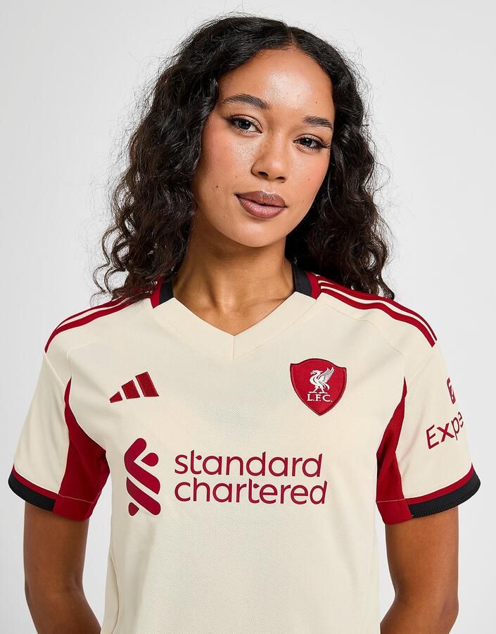 Adidas Liverpool FC 2025 26 Away Shirt Dames Wit- Dames Wit - Foto 2