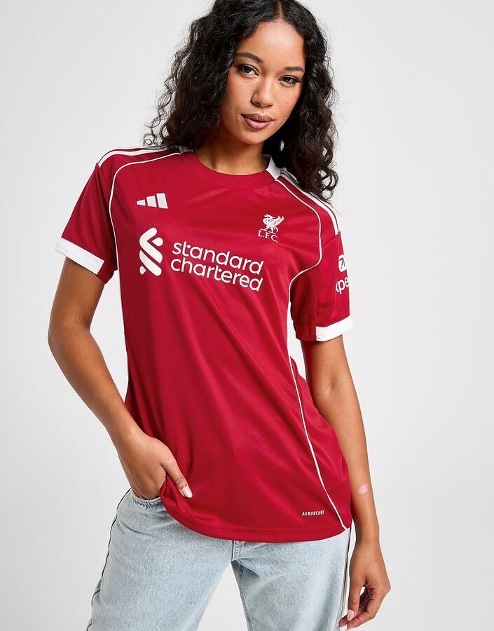 Adidas Liverpool FC 2025 26 Home Shirt Dames Rood- Dames Rood