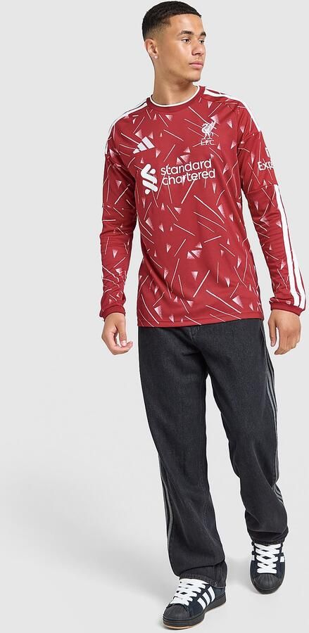 Adidas Liverpool FC 2026 27 Long Sleeve Home Shirt Roze- Heren Roze - Foto 6