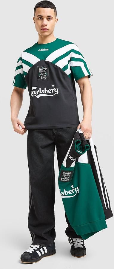 Adidas Liverpool FC 95 96 Away T-Shirt Zwart- Heren Zwart - Foto 7