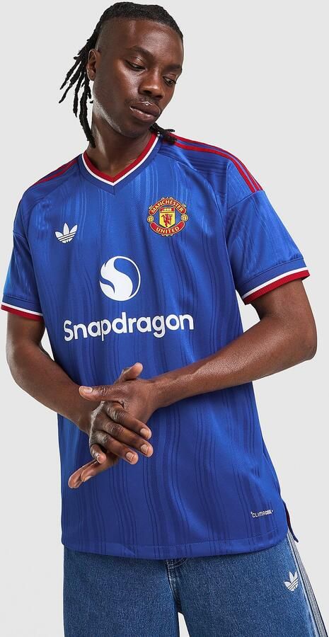 Adidas Manchester United 26 27 Uitshirt Authentic Blauw- Heren Blauw - Foto 7