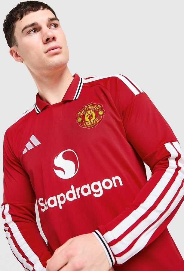 Adidas Manchester United FC 26 27 Long Sleeve Home Shirt Rood- Heren Rood