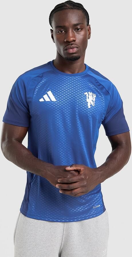 Adidas Manchester United FC European Cup Training Shirt Blauw- Heren Blauw