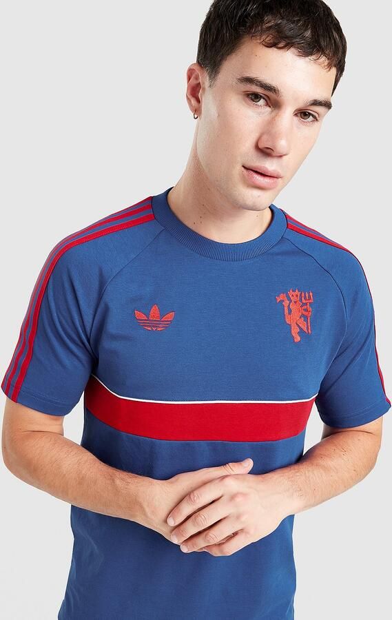 Adidas Manchester United Originals T-shirt Blauw- Heren Blauw