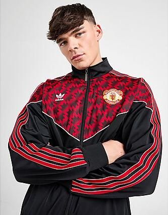 Adidas Manchester United Track Top 91 Zwart- Heren Zwart - Foto 7