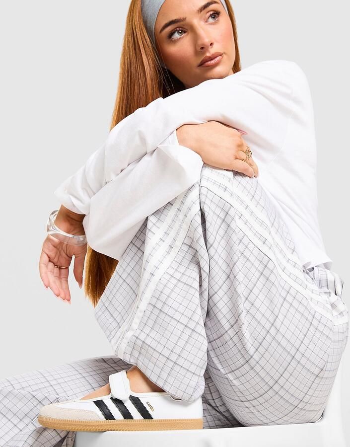 Adidas Originals 3-Stripes Check Tailored Track Pants Grijs- Dames Grijs
