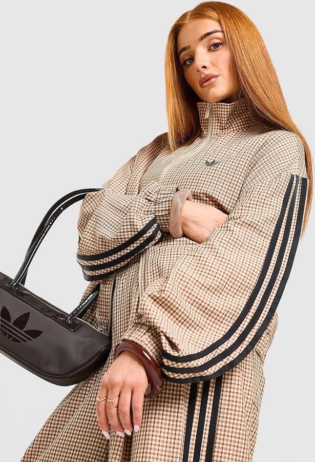Adidas Originals 3-Stripes Checks Tartan Track Top Beige- Dames Beige - Foto 8
