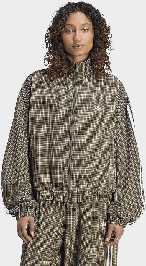 Adidas Originals 3-Stripes Checks Tartan Track Top Groen- Dames Groen