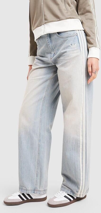 Adidas Originals 3-Stripes Dad Jeans Blauw- Dames Blauw