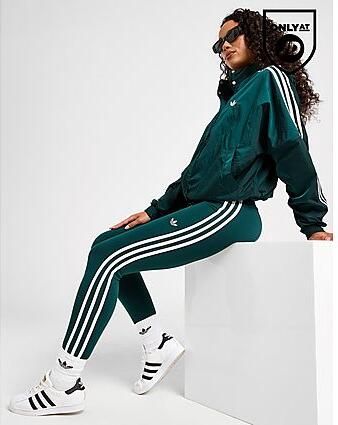 Adidas Originals 3-Stripes High Waist Leggings Green- Dames Green