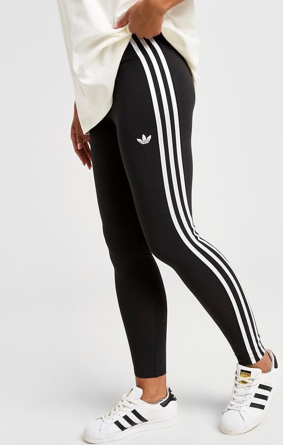 Adidas Originals 3-Stripes High Waist Leggings Zwart- Dames Zwart