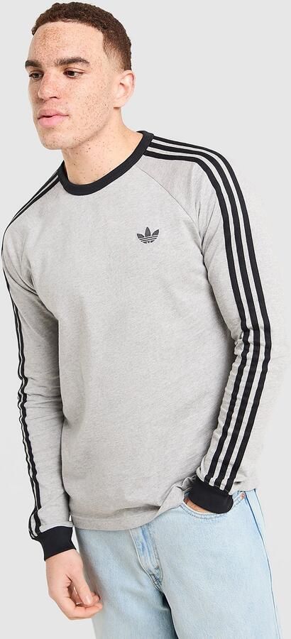Adidas Originals 3-Stripes Long Sleeve T-Shirt Groen- Heren Groen