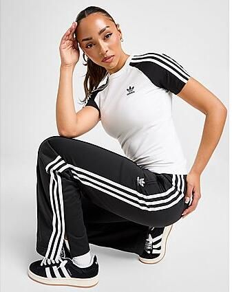 Adidas Originals 3-Stripes Raglan T-Shirt Wit- Dames Wit