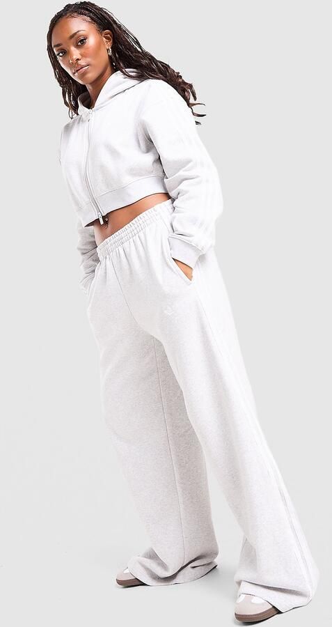 Adidas Originals 3-Stripes Wide Leg Joggers Grijs- Dames Grijs