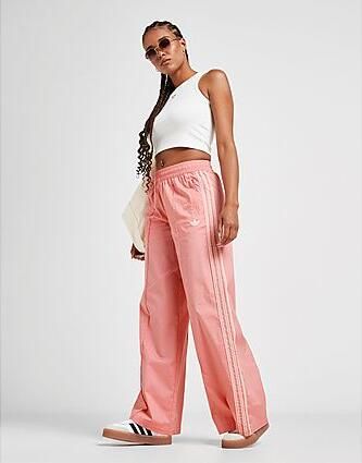 Adidas Originals 3-Stripes Wide Track Pants Roze- Dames Roze - Foto 1