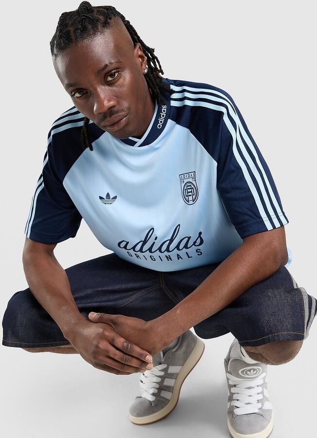 Adidas Originals '90s Jersey Blauw- Heren Blauw