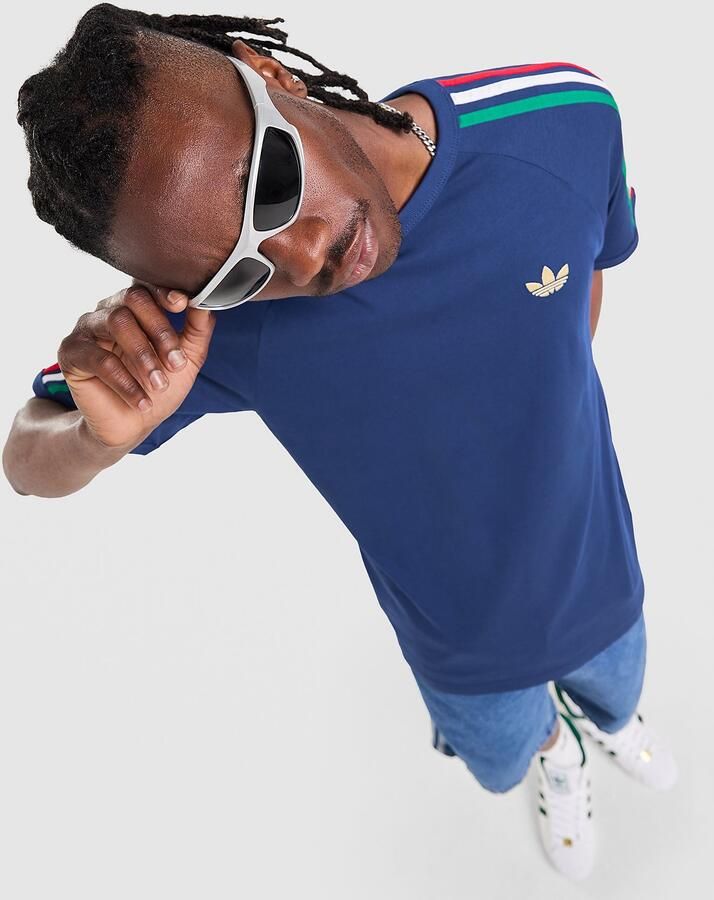 Adidas Originals Adicolor Classics 3-Stripes T-Shirt Blauw- Heren Blauw