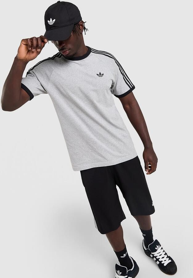 Adidas Originals Adicolor Classics 3-stripes T-shirt Grijs- Heren Grijs - Foto 4