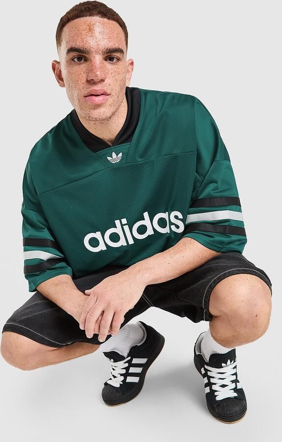 Adidas Originals Adicolor Oversized Football Jersey Groen- Heren Groen