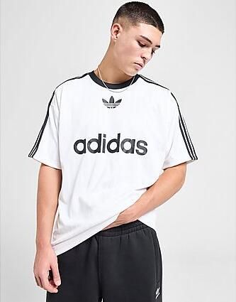 Adidas Originals Adicolor 3-stripes Jersey Sportshirts Heren white black maat: XL beschikbare maaten:S M L XL