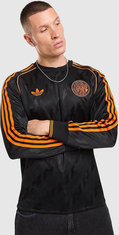 Adidas Originals AFC Ajax OG Long Sleeve Shirt Zwart- Heren Zwart